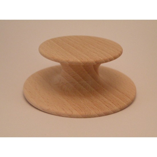 Knob style H 50mm beech sanded wooden knob