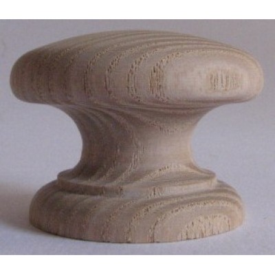 Knob style D 48mm ash sanded wooden knob