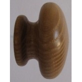 Knob style R 48mm ash lacquered wooden knob