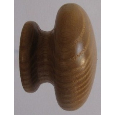 Knob style R 48mm ash lacquered wooden knob