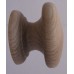 Knob style D 48mm beech sanded wooden knob