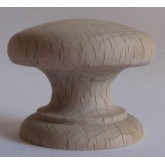Knob style D 38mm beech sanded wooden knob