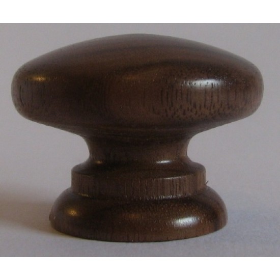 Knob style A 40mm walnut lacquered wooden knob