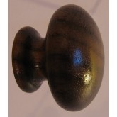 Knob style R 30mm walnut lacquered wooden knob