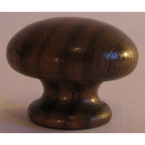 Knob style R 30mm walnut lacquered wooden knob