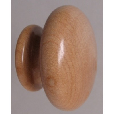 Knob style R 55mm maple lacquered wooden knob