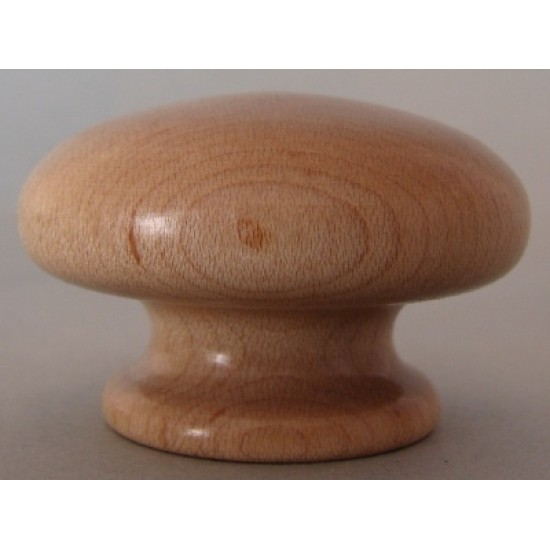 Knob style R 55mm maple lacquered wooden knob
