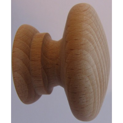 Knob style A 40mm beech sanded wooden knob