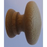 Knob style A 40mm iroko sanded wooden knob