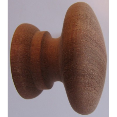 Knob style A 40mm sapele sanded wooden knob