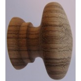 Knob style A 40mm zebrano sanded wooden knob