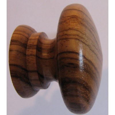 Knob style A 40mm zebrano lacquered wooden knob