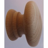 Knob style A 44mm beech sanded wooden knob