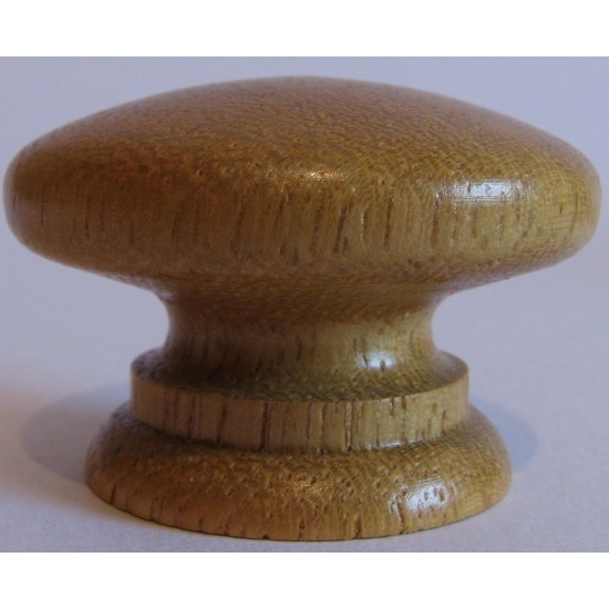 Knob style A 44mm iroko lacquered wooden knob