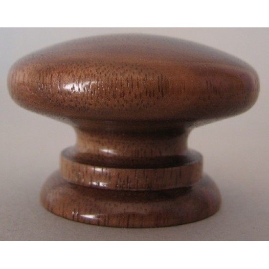 Knob style A 44mm walnut lacquered wooden knob