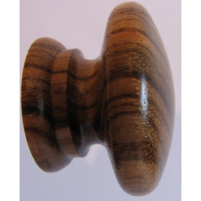 Knob style A 44mm zebrano lacquered wooden knob