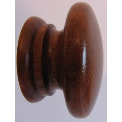 Knob style A 48mm sapele lacquered wooden knob
