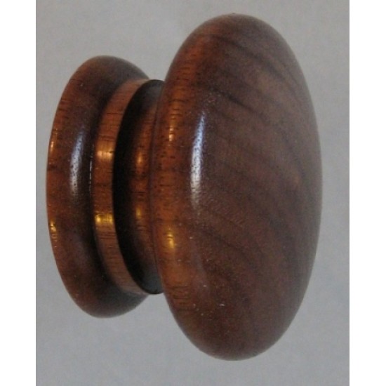 Knob style A 48mm walnut lacquered wooden knob
