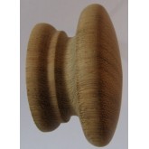Knob style A 55mm iroko sanded wooden knob