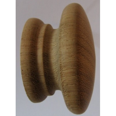 Knob style A 55mm iroko sanded wooden knob
