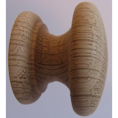 Knob style D 55mm oak sanded wooden knob