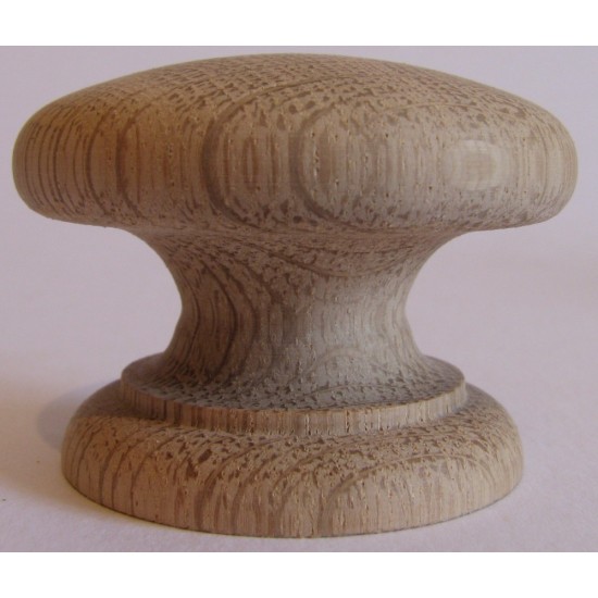 Knob style D 55mm oak sanded wooden knob