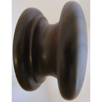 Knob style D 55 walnut lacquered wooden knob