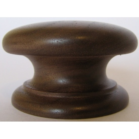Knob style D 55 walnut lacquered wooden knob