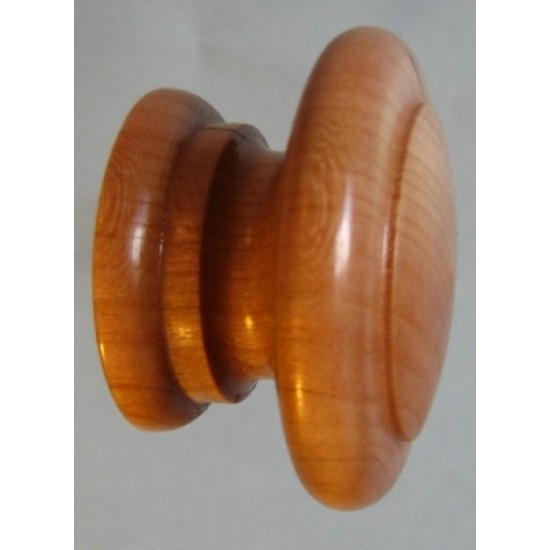 Knob style E 48mm cherry lacquered wooden knob
