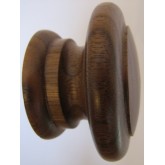 Knob style E 55mm walnut lacquered wooden knob