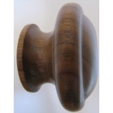 Knob style F 55mm walnut lacquered wooden knob
