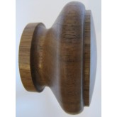 Knob style G 55mm walnut lacquered wooden knob