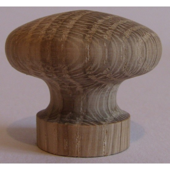 Knob style I 30mm oak sanded wooden knob