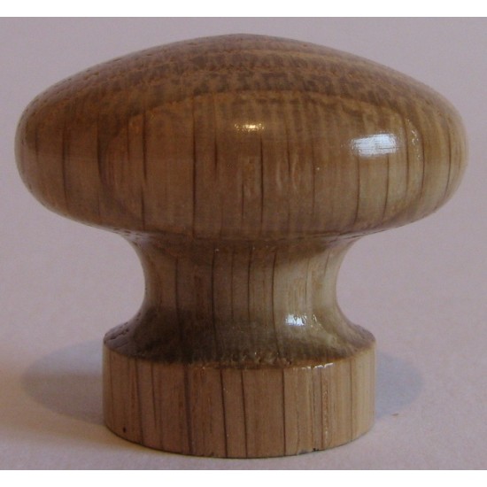 Knob style I 30mm oak lacquered wooden knob