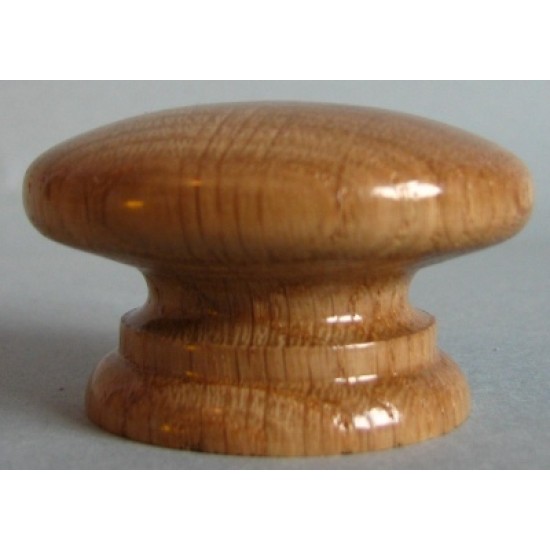 Knob style A 55mm oak lacquered wooden knob