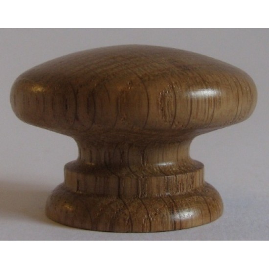 Knob style A 40mm oak lacquered wooden knob