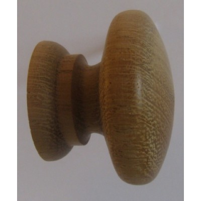 Knob style A 30mm iroko sanded wooden knob