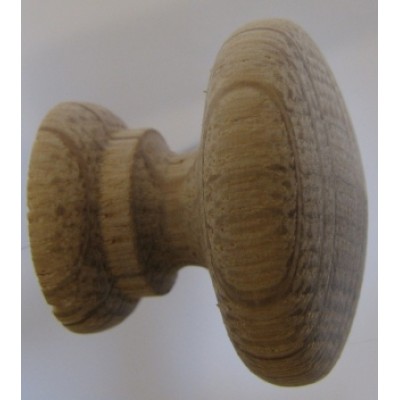 Knob style A 30mm oak sanded wooden knob