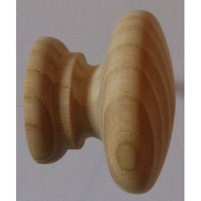 Knob style A 36mm ash sanded wooden knob