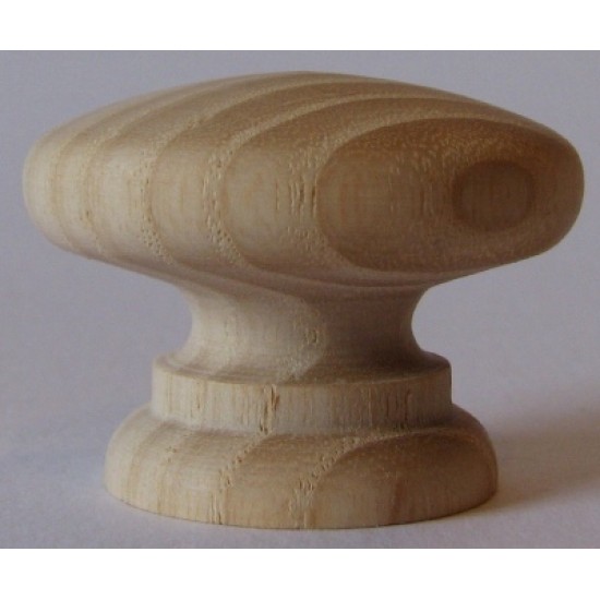 Knob style A 36mm ash sanded wooden knob
