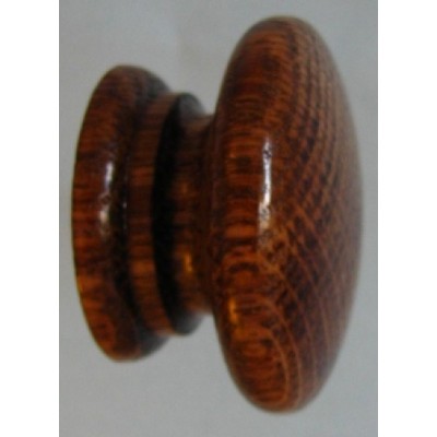 Knob style A 48mm oak antique stained and lacquered wooden knob