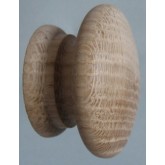 Knob style A 48mm oak sanded wooden knob