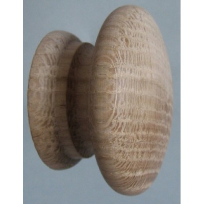 Knob style A 48mm oak sanded wooden knob