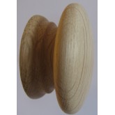 Knob style A 60mm oak sanded wooden knob