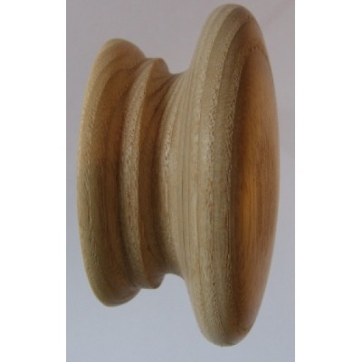 Knob style A 70mm ash sanded wooden knob