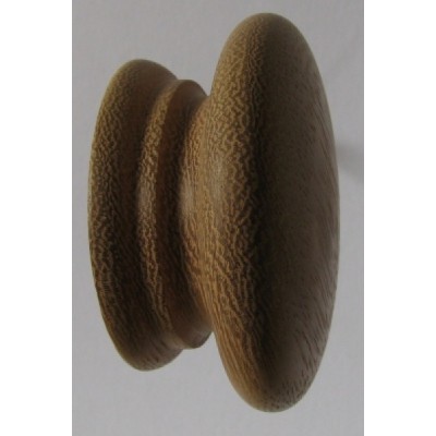 Knob style A 70mm iroko sanded wooden knob