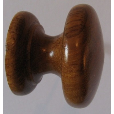 Knob style D 48mm Iroko lacquered wooden knob