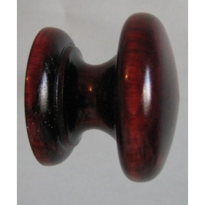Knob style D 48mm cherry red mahogany stain wooden knob