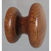 Knob style D 48mm oak lacquered wooden knob