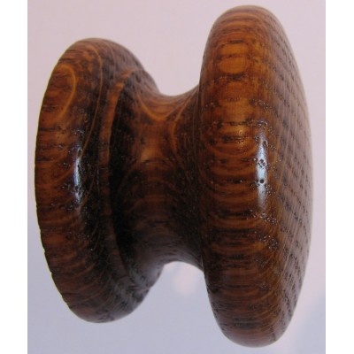 Knob style D 55mm oak antique stain and lacquered wooden knob